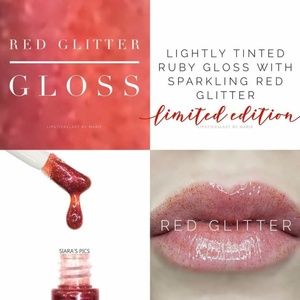 Red Glitter Lipsense gloss